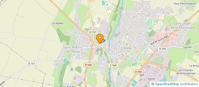 localisation de l'entreprise MADAME MARIE SERPAULT à MELLE