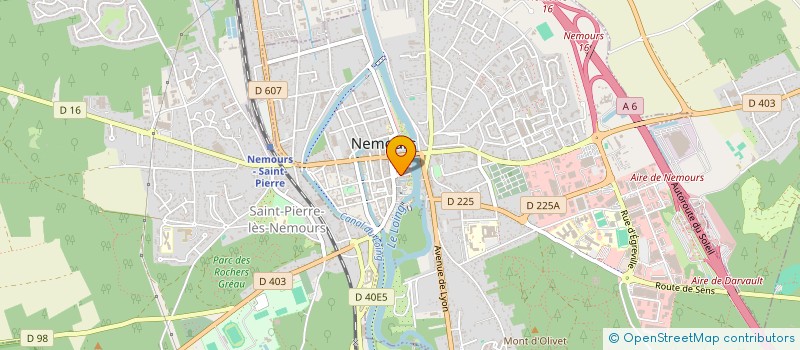 localisation de l'entreprise MADAME MARIE SERRA  NEMOURS