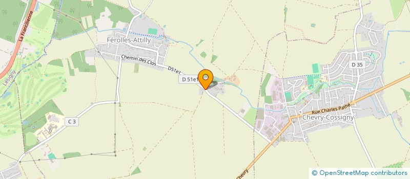 localisation de l'entreprise MADAME MARIE SERRAT  FEROLLES-ATTILLY