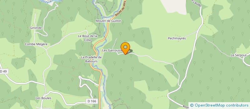 localisation de l'entreprise MADAME MARIE SERRES  CABRERETS