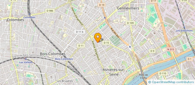 localisation de l'entreprise MADAME MARIE SERVAIS  ASNIERES-SUR-SEINE
