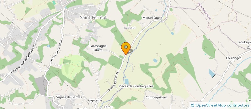 localisation de l'entreprise MADAME MARIE SERVANT  BON-ENCONTRE