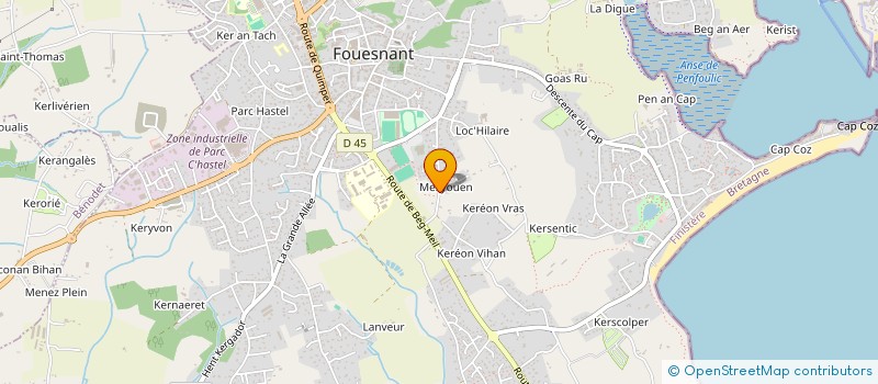 localisation de l'entreprise MADAME MARIE SEVELLEC à FOUESNANT