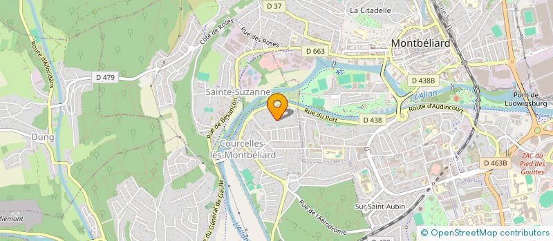 localisation de l'entreprise MADAME MARIE SEVERINE BERTOLI  COURCELLES-LES-MONTBELIARD