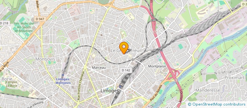 localisation de l'entreprise MADAME MARIE SGUBBI à LIMOGES