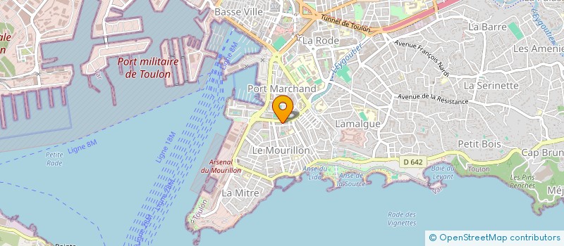 localisation de l'entreprise MADAME MARIE-SIENNE JAMMES  TOULON