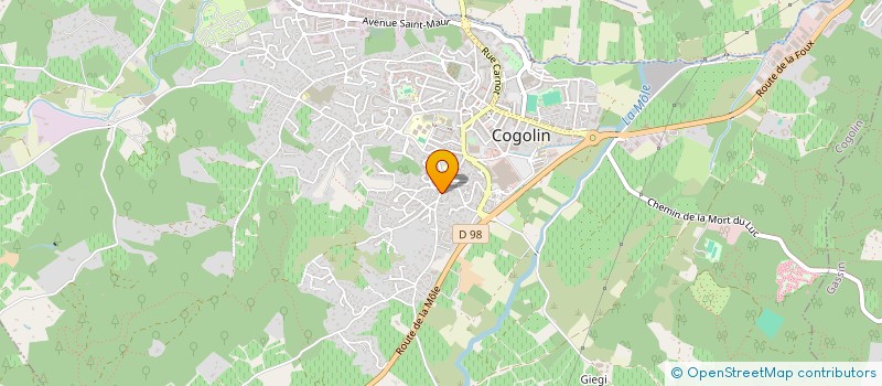 localisation de l'entreprise MADAME MARIE SIFFREDI  COGOLIN