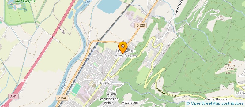 localisation de l'entreprise MADAME MARIE SIGNORINO  LE CHAMP-PRES-FROGES