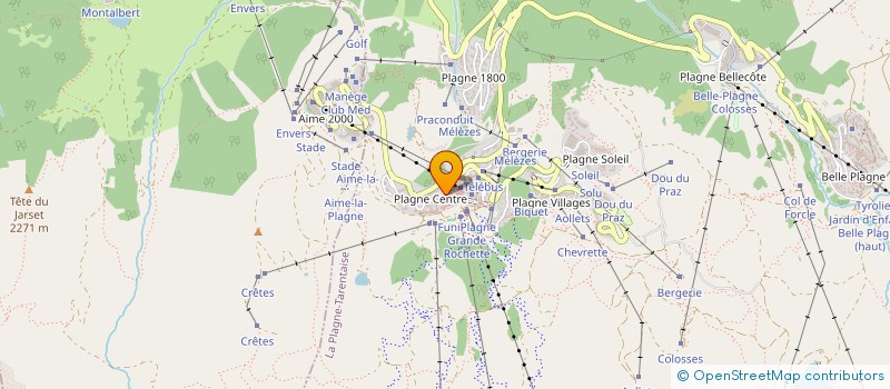 localisation de l'entreprise MADAME MARIE SIMOND à LA PLAGNE TARENTAISE