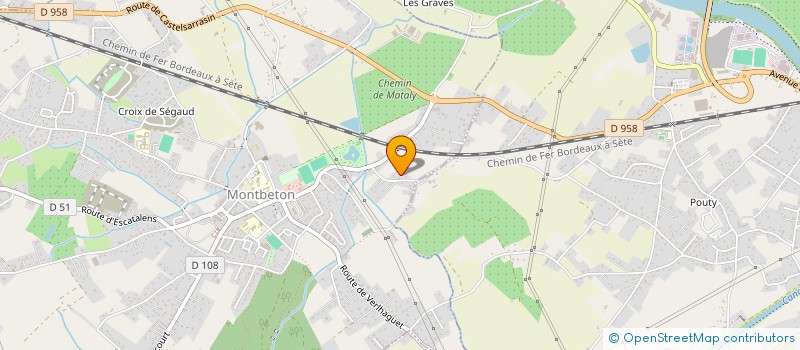 localisation de l'entreprise MADAME MARIE SINESSAMY  MONTBETON