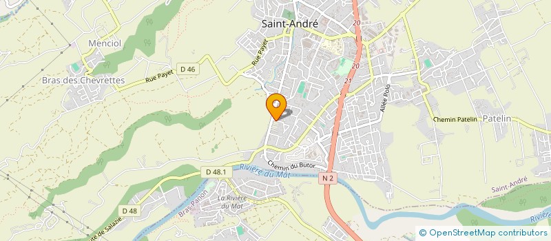 localisation de l'entreprise MADAME MARIE SINNY  SAINT-ANDRE