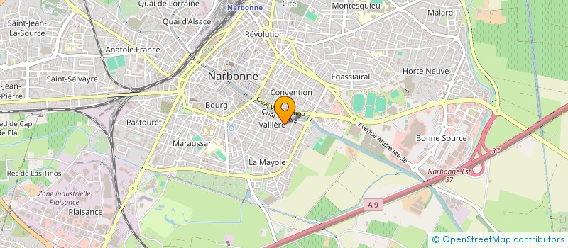 localisation de l'entreprise MADAME MARIE SIRVEN à NARBONNE