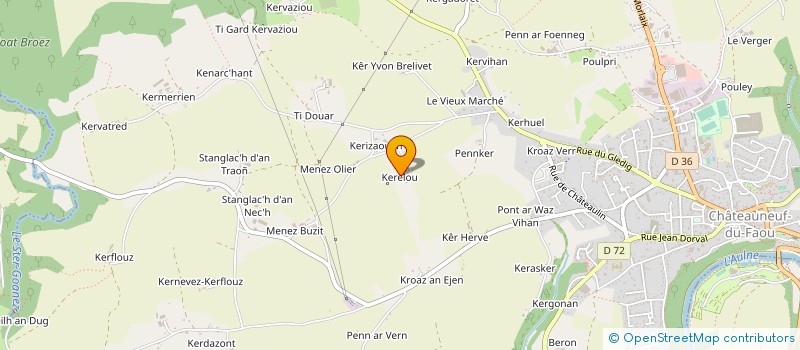 localisation de l'entreprise MADAME MARIE SIZUN à CHATEAUNEUF-DU-FAOU