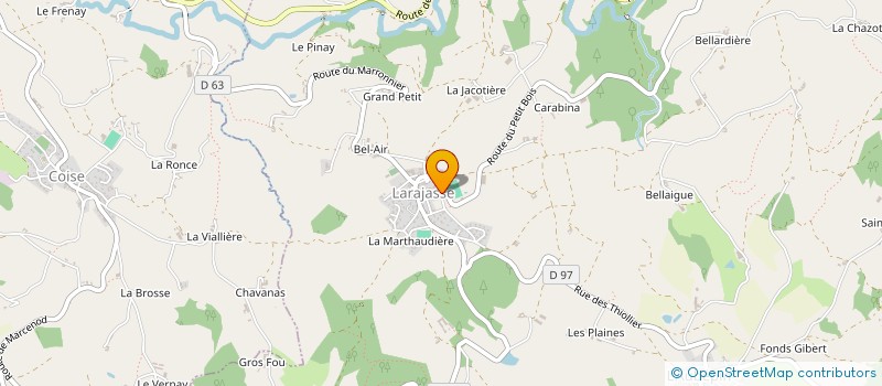 localisation de l'entreprise MADAME MARIE SOFFRAY  LARAJASSE