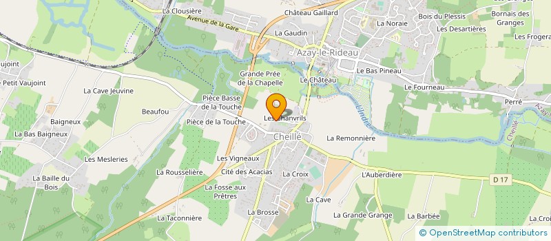 localisation de l'entreprise MADAME MARIE-SOLANGE DE LA ROCHEBROCHARD D'AUZAY  AZAY LE RIDEAU