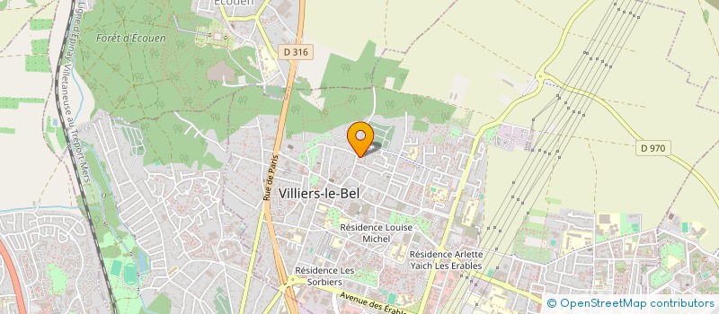 localisation de l'entreprise MADAME MARIE  SOLANGE PIERRE  VILLIERS-LE-BEL