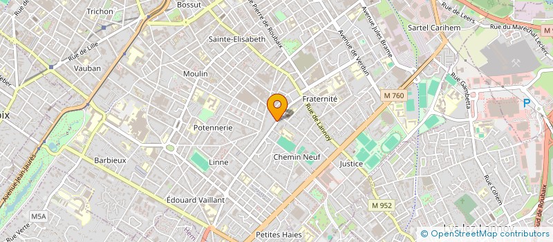 localisation de l'entreprise MADAME MARIE SOMMIER à ROUBAIX