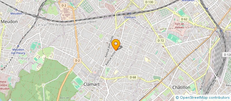 localisation de l'entreprise MADAME MARIE-SOPHIE BOURGUET à CLAMART