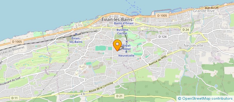 localisation de l'entreprise MADAME MARIE-SOPHIE CARPENTIER  EVIAN-LES-BAINS