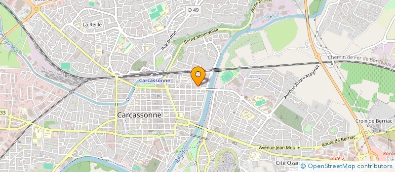 localisation de l'entreprise MADAME MARIE SOPHIE CLARIVET  CARCASSONNE