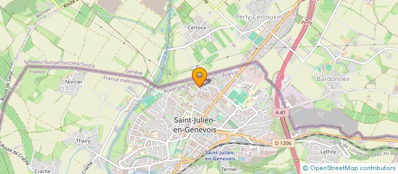 localisation de l'entreprise MADAME MARIE-SOPHIE COCHO  SAINT-JULIEN-EN-GENEVOIS