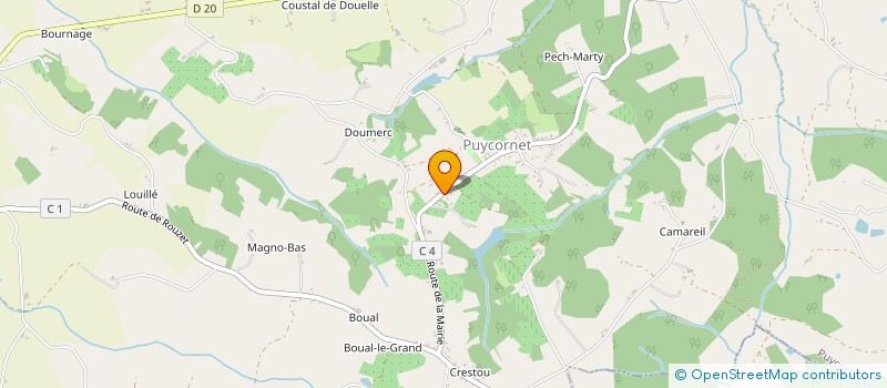 localisation de l'entreprise MADAME MARIE-SOPHIE GARRIGUES  PUYCORNET