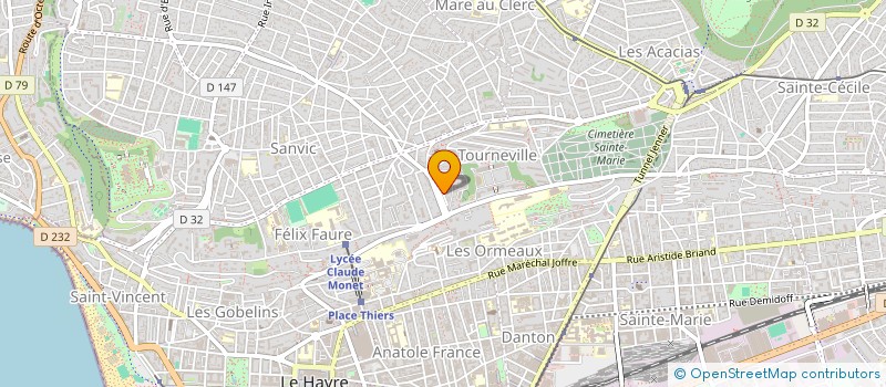 localisation de l'entreprise MADAME MARIE-SOPHIE GAVARD  LE HAVRE