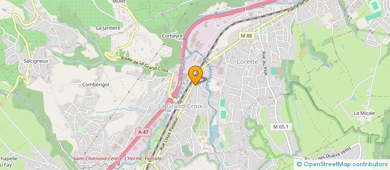 localisation de l'entreprise MADAME MARIE-SOPHIE ROMO  LA GRAND-CROIX