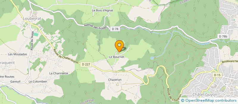 localisation de l'entreprise MADAME MARIE SORDET à CHATEL-GUYON