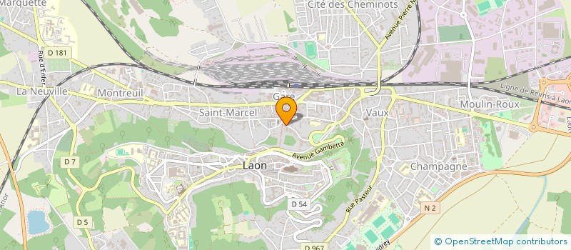 localisation de l'entreprise MADAME MARIE SOUFFLET à LAON
