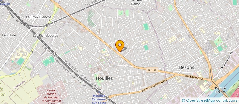 localisation de l'entreprise MADAME MARIE SOULARUE à HOUILLES