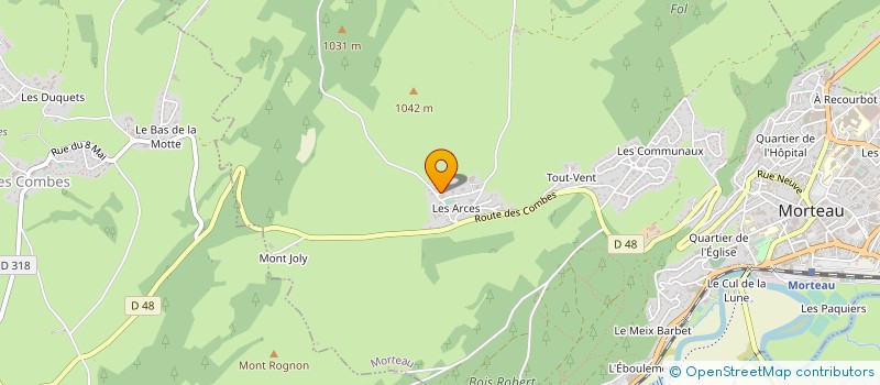 localisation de l'entreprise MADAME MARIE SOULET  MORTEAU