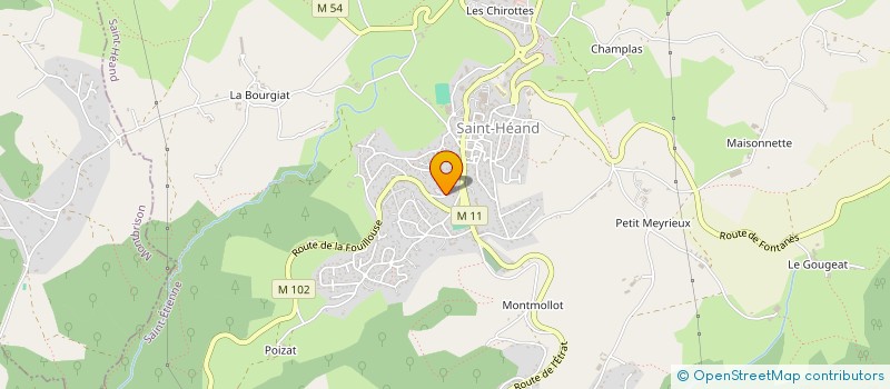 localisation de l'entreprise MADAME MARIE SOULET  SAINT-HEAND