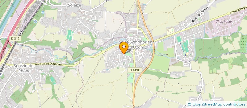 localisation de l'entreprise MADAME MARIE SOULIERS  SAINT-SYMPHORIEN-D'OZON