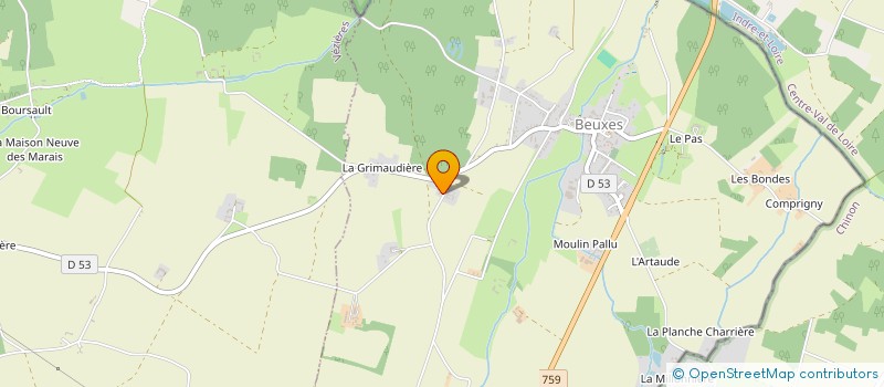 localisation de l'entreprise MADAME MARIE SOURDAIS  BEUXES