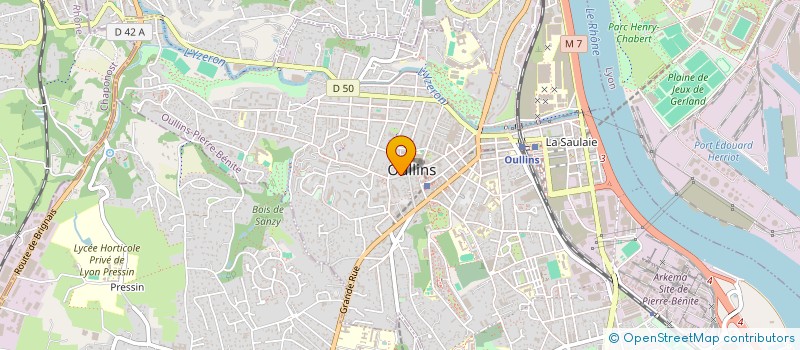 localisation de l'entreprise MADAME MARIE SPYRIDAKIS  OULLINS-PIERRE-BENITE