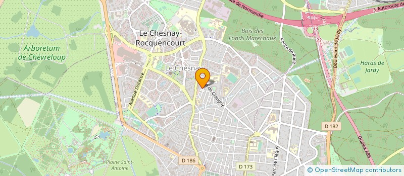 localisation de l'entreprise MADAME MARIE STADLER  LE CHESNAY-ROCQUENCOURT