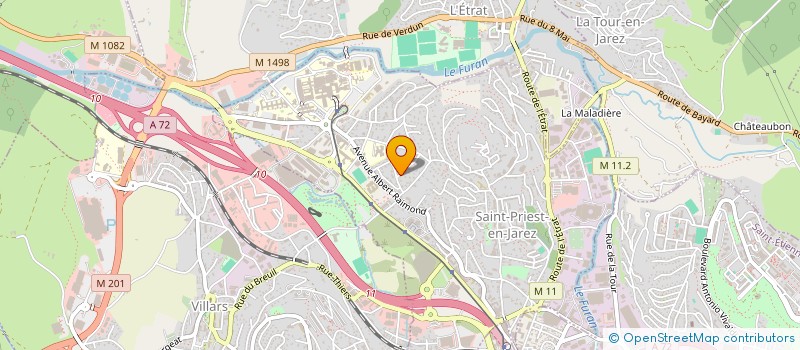 localisation de l'entreprise MADAME MARIE-STELLA MAGRO  SAINT-PRIEST-EN-JAREZ