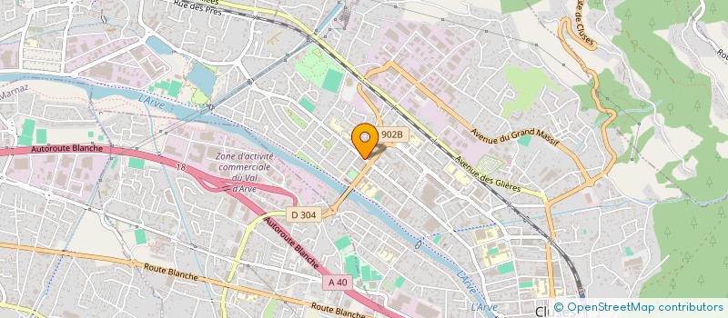 localisation de l'entreprise MADAME MARIE-STELLA RODA  CLUSES