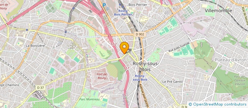 localisation de l'entreprise MADAME MARIE STEPHANIE BESAGE BOWANEE à ROSNY-SOUS-BOIS