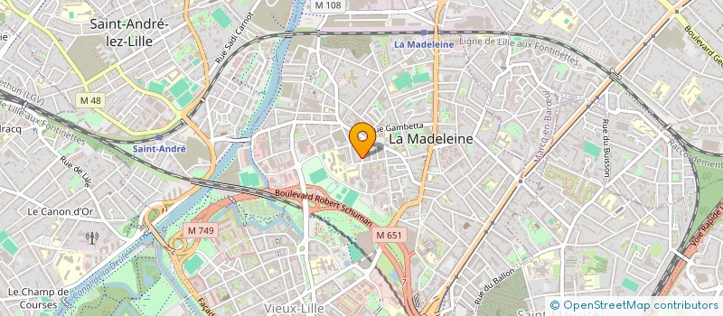 localisation de l'entreprise MADAME MARIE STRUZYK à LA MADELEINE