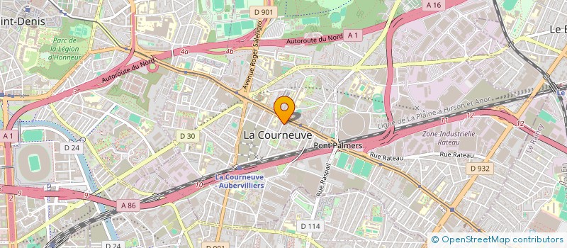 localisation de l'entreprise MADAME MARIE SULA MANGAZA à LA COURNEUVE