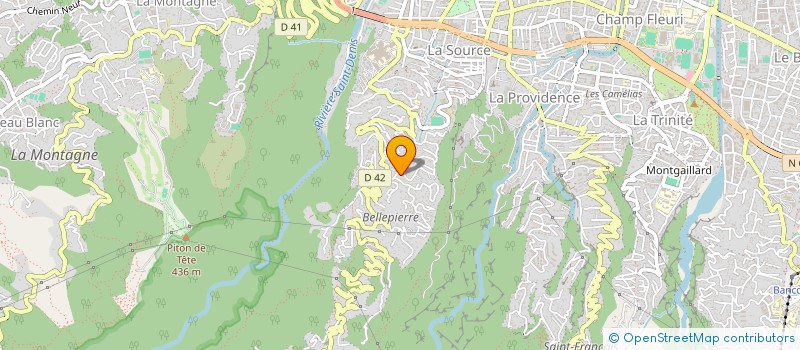 localisation de l'entreprise MADAME MARIE SYLVIE HOARAU  SAINT-DENIS