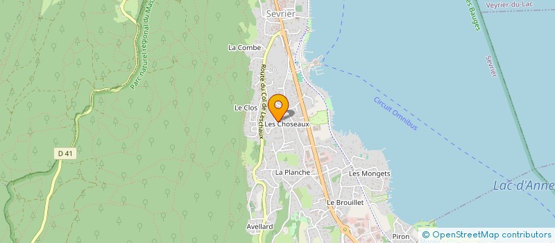 localisation de l'entreprise MADAME MARIE SYLVIE LAUNAY  SEVRIER