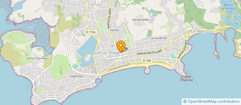 localisation de l'entreprise MADAME MARIE-SYLVIE LECOMTE à CARNAC