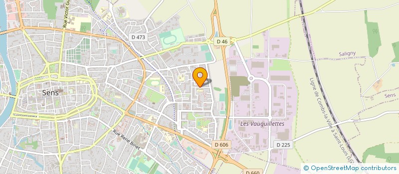 localisation de l'entreprise MADAME MARIE-SYLVIE MOREAU  SENS