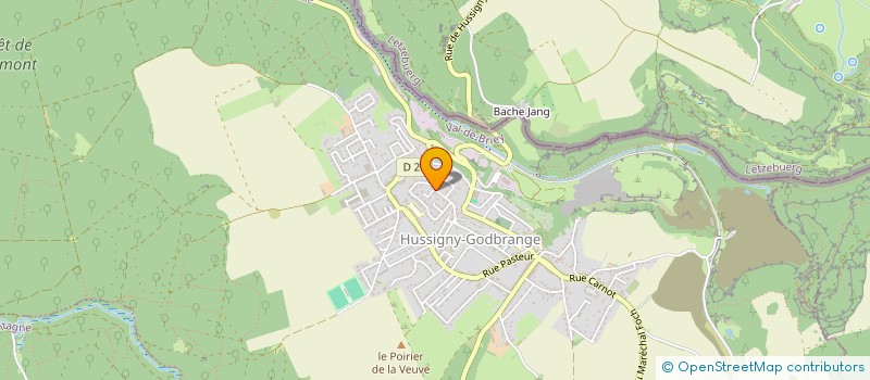 localisation de l'entreprise MADAME MARIE SZAROLETA  HUSSIGNY-GODBRANGE