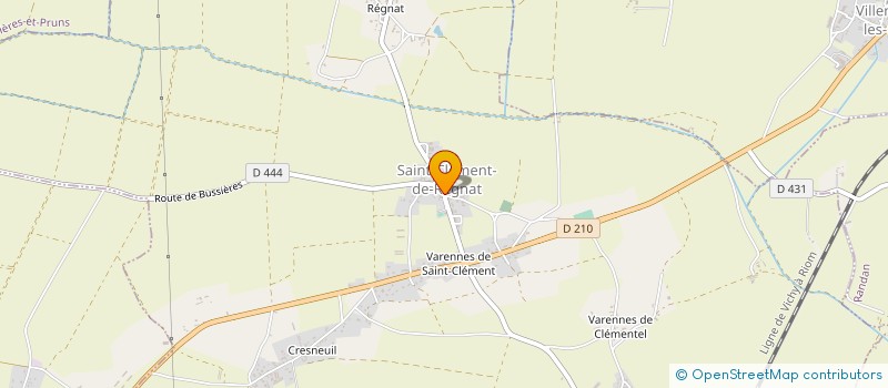 localisation de l'entreprise MADAME MARIE TABARAND  SAINT-CLEMENT-DE-REGNAT