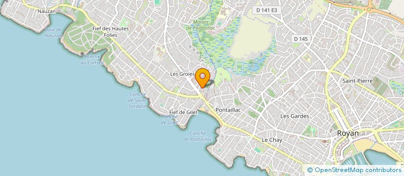 localisation de l'entreprise MADAME MARIE TALAUD  VAUX-SUR-MER