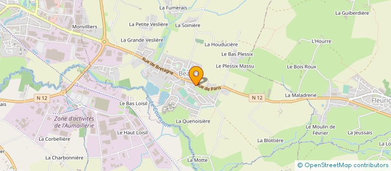 localisation de l'entreprise MADAME MARIE TALIGOT  BEAUCE